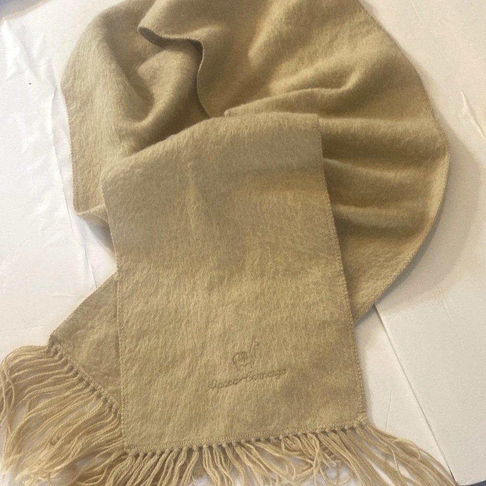 Stylish Timeless Tan Alpaca Camargo Scarf